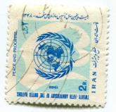 نماد سازمان ملل و عدد 25