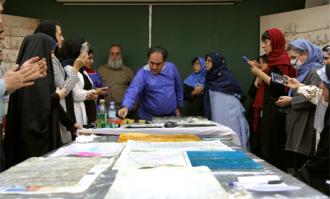 کارگاه ساخت کاغذ ابروباد در کتابخانه و موزه ملی ملک برگزار شد