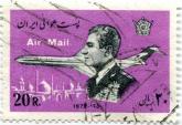 نقش محمد رضا پهلوی و هواپیما